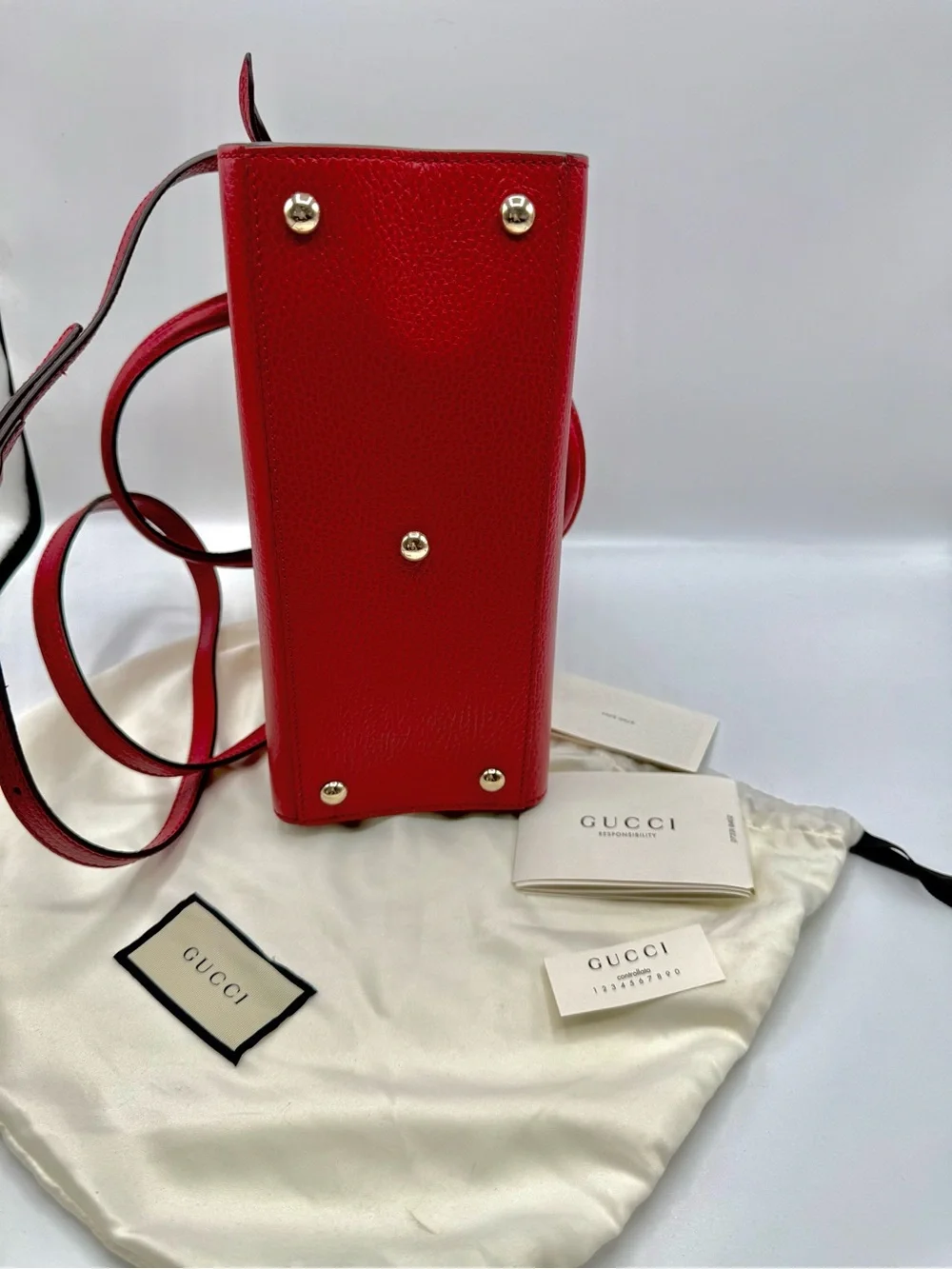 Gucci dollar calfskin